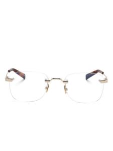 Очки в квадратной оправе Saint Laurent Eyewear, золотой