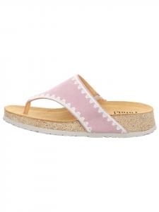 Think! Кожаные шлепанцы розового цвета