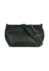 Сумка через плечо, натуральная кожа, производство Италия Samantha Look, зеленый