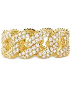 Кольцо-Подвеска из стерлингового серебра с кубическим цирконием Michael Kors, gold