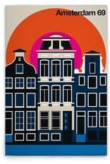 Картина на холсте A.S. Création Amsterdam69 цвет cremeschwarzorangepinkweiss