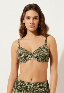 Верх бикини Calzedonia, зеленый