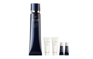 Корректирующая гель-база для макияжа выравнивающая тон кожи 37мл*3+омолаживающая сыворотка Crystal 3мл*3 Clé De Peau Beauté