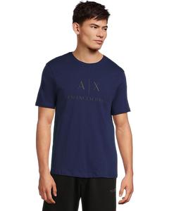 Мужская футболка Armani Exchange Slim Fit Chest Logo, Beacon Blue
