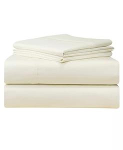 Наборы однотонных сверхглубоких сатиновых простыней плотностью 500 нитей Pointehaven, белый