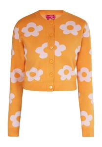 Вязаный кардиган swirly, оранжевый