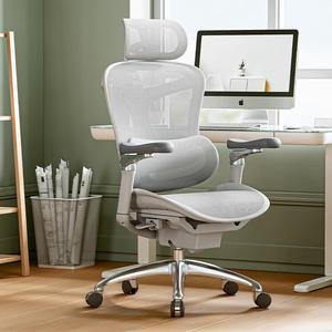 SIHOO Ergonomic Chair C Series Premium Edition для офиса и гейминга, C300 Premium Edition, Cloud White, высокая грузоподъемность, пятилапый дизайн, поворотный, регулируемые по высоте подлокотники