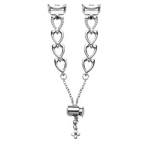 CHENSONG Часы Strap Xiaomi Compatibility Metal, Silver