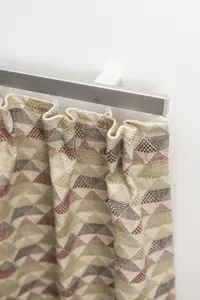 Карниз для штор GARESA "Картина или алюминиевый рельс", 1 направляющая, желаемая длина, алюминиевый профиль, настенный монтаж, потолочный монтаж, выдвижной, торцевая заглушка 260 см, цвет aluminiumfarben