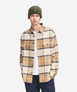 Рубашка в клетку из фланели