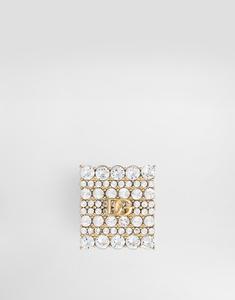 Брошь с кристаллами Sartoria DOLCE & GABBANA, золотой