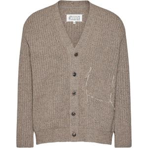 Текстурированный кардиган на пуговицах Maison Margiela, walnut