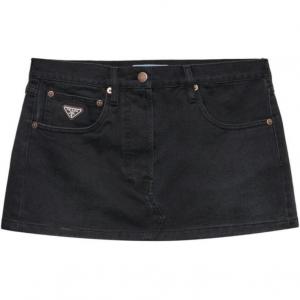 Юбка джинсовая женская черная Prada