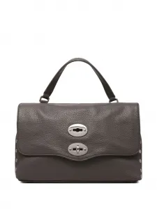 Сумка на плечо с заклепками Zanellato, коричневый