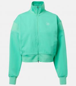 Куртка с логотипом cropped Adidas by Stella McCartney, Bright Green