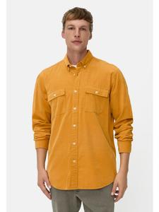 Рубашка с длинными рукавами и накладными карманами желтого цвета Camel Active
