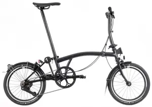 P Line Суперлегкий городской складной велосипед - Низкий Brompton, Midnight Black