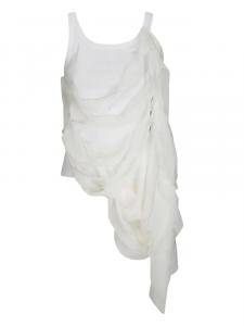 Maria Calderara многослойный топ без рукавов, белый