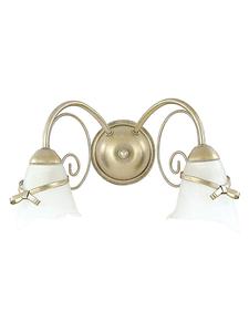 Настенный светильник (Ш)39 х (В)22 см, золотисто-белый