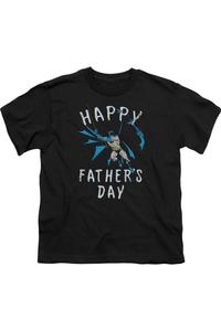 Футболка с коротким рукавом для детей "Batman" ко Дню отца Gildan, черный