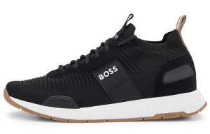 Кроссовки BOSS Knitted-upper Low-top Sneakers, черный