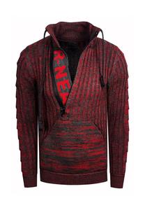 Вязаный свитер со стильным вырезом RUSTY NEAL, антрацит