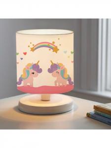 Настольная лампа Maidstone сиренево-розового цвета (высота 22 см, диаметр 15 см)