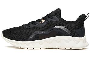 Кроссовки женские низкие черные/светло-розовые Anta