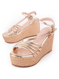 Золотые сандалии Salia10 Montevita