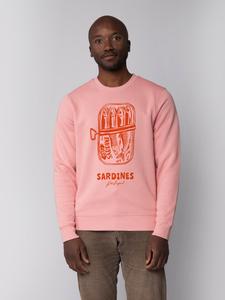 Толстовка wat? Apparel Sweatshirt Sardines Portugal, цвет Canyon Pink