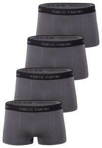 Боксеры 4ER PACK MIKROFASER RETROSHORTS BOXER ENG ANLIEGEND Fabio Farini, темно-серый