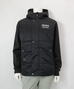 Мягкая водоотталкивающая куртка-блузон из комбинированных материалов Archivio, цвет Black (001)