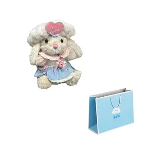 Мягкая и очаровательная кукла в стиле лолита милый сладкий стиль маленький кролик фея платье плюшевая кукла высота 15см Nodding Bud Bug