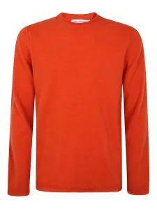 Шерстяной свитер с круглым вырезом Comme Des Garçons Shirt, оранжевый