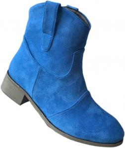 Женские ковбойские ботинки с низким каблуком, замшевые, на массивном каблуке, с круглым носком, короткие, без застежки, свободного фасона, модные, ретро, сзади на молнии, средний голенище, ботильоны для осени и зимы, удобные и теплые Hhhchpm, Dark Blue