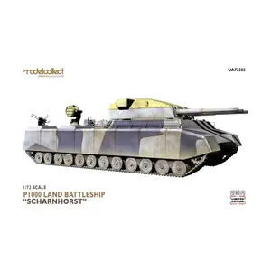 Сухопутный линкор P1000 Шарнхорст (ограниченная серия), Gold Armor Edition (1:72) (ModelCollect)