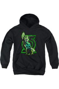 Толстовка Green Lantern Fully Charged с капюшоном для молодежи Gildan