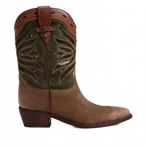 Женские сапоги-слипоны Rylin в стиле вестерн из светло-терракотовой замши Sam Edelman, light terra suede