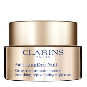 Крем для лица nutri-lumière 60+ nuit crème Clarins, объем 50 мл