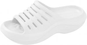 Женские сандалии для восстановления с удобными подошвенными фасциитами Сандалии с поддержкой свода стопы для женщин Подушки Cloud Slides Ортопедические тапочки Женские ортопедические тапочки с открытыми носками Легкие мягкие Baimiu, белый