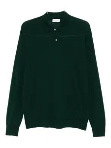 Шерстяное поло Ballantyne, зеленый