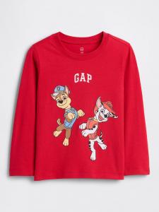 GAP Футболка с длинными рукавами красного цвета