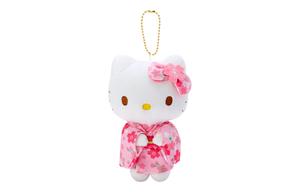 Плюшевая кукла Hello Kitty в кимоно с сакурой высотой 12 см Sanrio