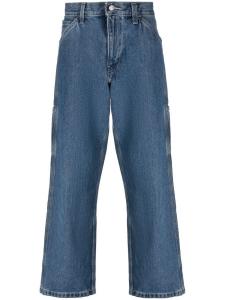 Levi's брюки широкого кроя с нашивками, синий