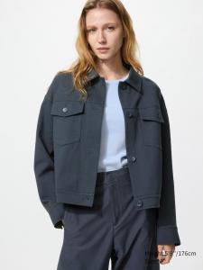 Свободная куртка из джерси Uniqlo, 08 dark grey