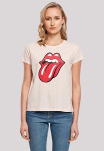 Футболка с принтом THE ROLLING STONES CLASSIC TONGUE F4NT4STIC, розовый