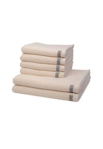 Набор полотенец Ross Smart, 6 штук, 50x100/70x140 см, кремовый