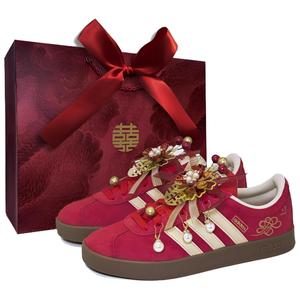 Кроссовки для скейтборда vl court classic moon god red thread устойчивые к истиранию низкие унисекс red gold Adidas, Moon God красный Thread