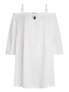 Мини-платье с фирменной табличкой Karl Lagerfeld, белый