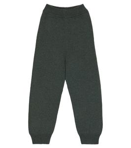 Кашемировые спортивные штаны Louie The Row Kids, Forest Green